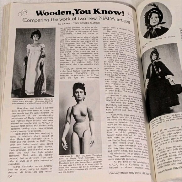 1982 Doll Reader Magazine Collectors Guide Miniatures 80s Barbie Lot Of 4 Vtg - Picture 13 of 16